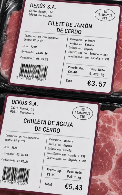 El etiquetado de la carne