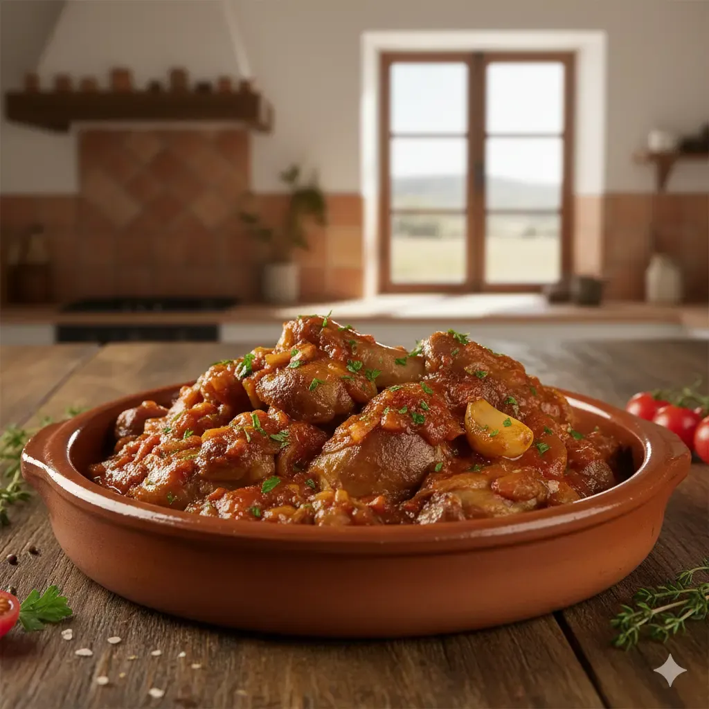 Manitas de cordero con tomate